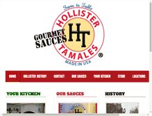 Tablet Screenshot of hollistertamales.com